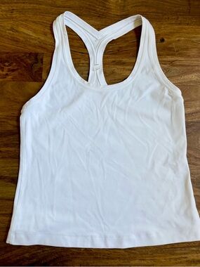 Lululemon Cropped Cool Racerback Tank - White